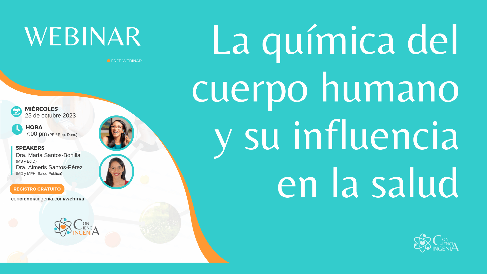 La química del cuerpo humano y su influencia en la salud (Webinar)